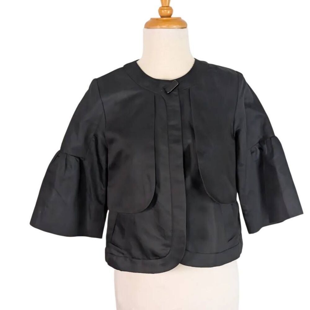 Vertigo Paris S Black Cropped Jacket Evening Event Church Y2K Does Edwardian